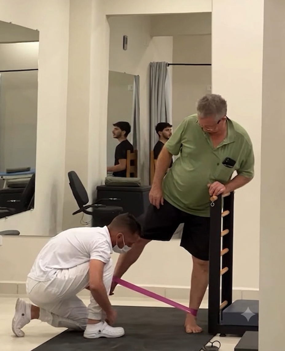 Sala de cinesioterapia e exercícios funcionais